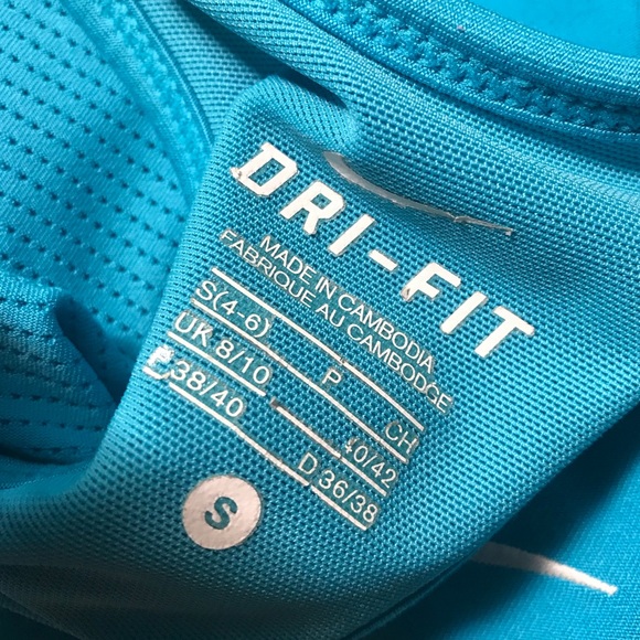 Nike teal blue dri fit Racerback tank top - Picture 4 of 6